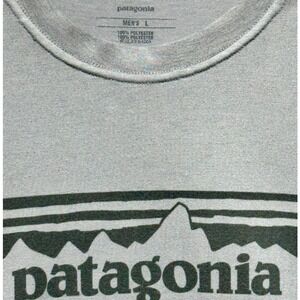 Patagonia Graphic T-Shirt Polyester Short Sleeve‎ Top Activewear Mens L